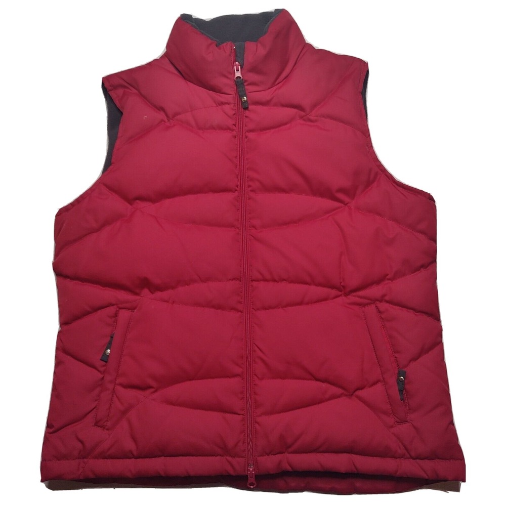 Free Country Athletx Series Women Large Red‎ Full Zip Down Puffer Vest